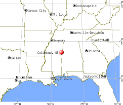 Columbus Ms Mississippi Map Columbus