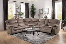 Storage is not commonly found in traditional sofas but is available with the addition of a storage ottoman. Homelegance 8230fbr 3pc 3 Pc Bastrop Brown Fabric Sectional Sofa With Recliners