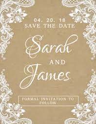 Give your save the date wedding cards a little shimmer with our pearlescent paper. Save The Date Cards For Your Wedding Postermywall