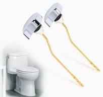 THU068#CP Toilet Trip Lever Compatible with TOTO St406 St707 St454E St743E  St706 St743S, Solide Side Mount Toilet Tank Flush Lever, Replacement ...