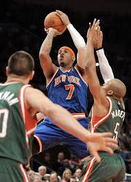 Oklahoma city — like escaping an everlasting burning furnace of misery, carmelo anthony traded his knicks jersey for something more heavenly. In Carmelo Anthony S Debut Knicks Beat Bucks 114 108 Nj Com