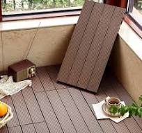 ININOSNP Hochbelastbar Rechteckige, ineinandergreifende  WPC-Terrassenfliesen, 24 x 12 Zoll, WPC-Terrassenfliesen mit Klicksystem,  ...