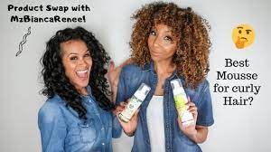 For people with straight or mildly wavy hair, curl mousse can also refer to a styling product that helps urge in and actually create a curl while styling. Best Mousse For Curly Hair Mzbiancarenee Tries Out My Favorite Mousses Youtube