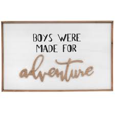 One of my favorite things about this nursery is the furniture we ended up with. Boys Were Made For Adventure Wood Wall Decor Hobby Lobby 1799824
