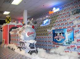 Ginormous Coors Light Display Beer Display Christmas Display Superbowl Beer
