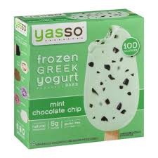 Personalized health review for yasso frozen greek yogurt, chocolate fudge: Nyc Grocery Delivery Yogurt Yasso Frozen Greek Yogurt Bars Mint Chocolate Chip 4 Ct