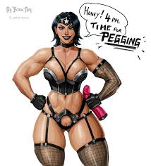 Diana Prince and Wonder Woman Pegging Muscular Fishnet Stockings \u003c Your Cartoon  Porn