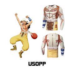 Usopp Compression Shirt During Workout Compression Shirt Cartoon T Shirts Usopp