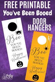 Free Printable You've Been Booed Door Hangers