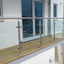 This increases the style and appeal of your home, both from interiors and especially the exteriors. Material Stainless Steel Surface Treatment Satin Mirror Hairline Certification Iso9001 Usage Glass Glass Railing Deck Balcony Glass Design Steel Railing Design
