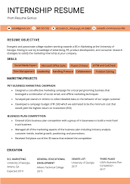 Let's say that after reading the following job ad for the position of a digital marketer, you discover. Internship Resume Examples Template How To Write Your Own