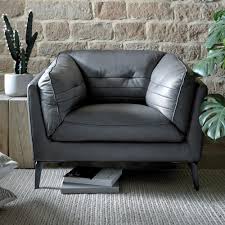 Overstock.com has been visited by 1m+ users in the past month Sienna Grey Leather Armchair