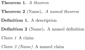Theorem Without Bold Tex Latex Stack Exchange