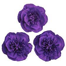 A lovely lily stands out on the. Letjolt Giant Paper Flower Decorations For Wall Purple Crepe Paper Flower For Wedding Bouquets Thanksgiving Flowers Decorations Quinceanera Bridal Shower Decorations Nursery Wall Decor Set 3 Buy Online In Ecuador At Desertcart 81371196