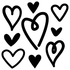Download Free Svg Files Svg Png Dxf Eps Love Hearts Hand Drawn