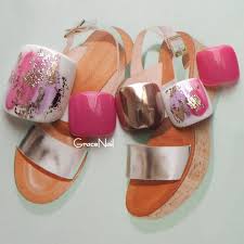 Gracenailさんのネイルデザイン フットネイル ピンク ピ Tredina