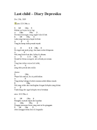 Chord dasar kunci gitar & lirik lagu ©chordtela.com. Detail Gambar Last Child Diary Depresiku