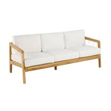 3 Zits Tuinbank Van Massief Teakhout En Touw Cayenne Sofa Jardim Sofas Ao Ar Livre Sofa Vintage