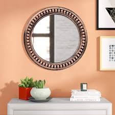 Embellished & decorative art to make a statement wall. Buy Painting Mantra Decorative Round Copper Black Wall Mirror For Living Room 50x50 Cm Online At Low Prices In India Amazon In