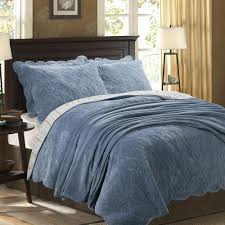 Enjoy fast delivery, best quality and cheap price. Blue Quilted Velvet Bedspread With Bedcover All Home Living