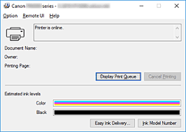 Canon : Inkjet Manuals : Tr4500 Series : Checking Ink Status From Your  Computer