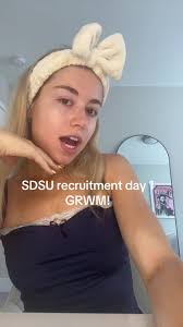 first grwm! nobody make fun of me i will cry😀 #sdsu #recruitment #grwm