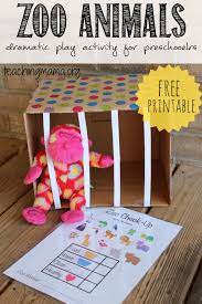 Zoo Animals Dramatic Play Activity Dramatic Play Activities Dramatic Play Preschool Zoo Activities