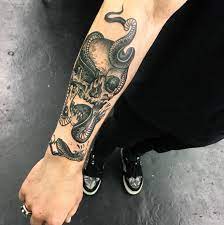 tattoo schlangen skull unterarm tatoo tatuagem