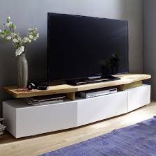 Alexia Wooden Tv Stand In Knotty Oak And Matt White Furniture In Fashion Wooden Tv Stands Tv Stand Designs Family Room Design