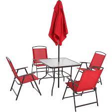 Free 2 Day Shipping Buy Mainstays Albany Lane 6 Piece Folding Dining Set Multiple Colors Outdoor Dining Furniture Buy Patio Furniture Patio Set With Umbrella