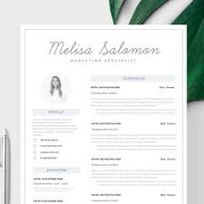 A gallery of 50+ free resume templates for word. Resume Template Resume Cv Template Cv Design Curriculum Etsy