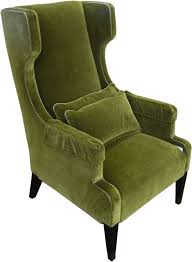 High Wing Back Chair Wingback Chair Velvet Wingback Chair Green Chair