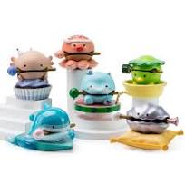Amazon.com: BEEMAI Lucky Wooden Fish Series 1PC Blind Box ...