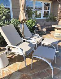 Replacement Sunbrella Cushions Revive Patio Chairs And Ottomans Patio Furniture Replacement Cushions Patio Chairs Patio Furniture
