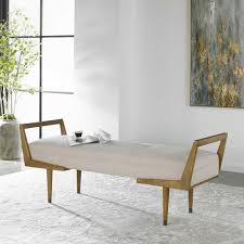 Add some comfort to your bench with the omega universal bench cushion. Waylon Bench Ivory Uttermost