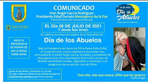 Hombre promocionado abuelo 2021 divertido nuevo abuelo español día del padre pósters. Dia De Los Abuelos 2021 Triple Celebracion Religiosa