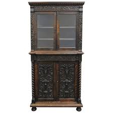Antique mahogany corner china cabinet 3 295. Antique Corner China Cabinet Cupboard Renaissance Revival Belgian Carved Oak At 1stdibs