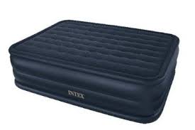Amazon Com Intex Raised Downy Queen Airbed With Built In Electric Pump Sports Outdoors Air Bed Air Mattress Inflatable Bed