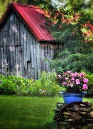 Weathered Garden Barn Country Barns Country Life Old Barns