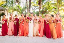 Get the best deals on bridesmaid dresses for beach wedding and save up to 70% off at poshmark now! Beautiful Sunset Ombre Bridesmaids Dresses Beach Wedding In Tulum Mexico Beach Wedding Bridesmaid Dresses Beach Bridesmaid Dresses Ombre Bridesmaid Dresses
