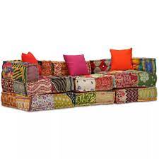 I cuscini rotondi per divano glenn sono dei morbidi cuscini d'arredo disponibili in tre dimensioni. Divano Letto Modulare 3 Posti Stile Etnico Indiano Colorato Unico Moda Ebay