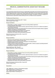 Medical Administrative Assistant Resume Example