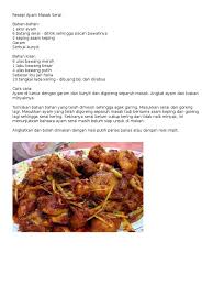 Resep ini berasal dari petualangan berbicara dengan koki jalanan di thailand, tapi ayamnya dipanggang bukan bakar atau digoreng. Resepi Ayam Masak Serai Food Ingredients Asian Cuisine