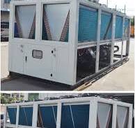Custom Air Cooled Chiller Easy Installation Industrial Integrated All in  One Air Cooled Screw Chiller