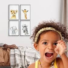 Designs by Maria Inc Little Baby Watercolor Animals (Safari, 11"x17") : Buy  Online at Best Price in KSA