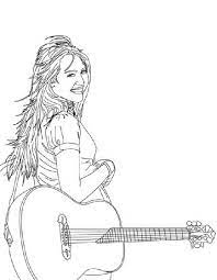 During the day she is average teenage school girl named miley stewart and overnight a young pop star hannah montana. Free Printable Hannah Montana Coloring Pages For Kids