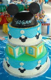 Bizcocho De Mickey Mouse Bebe Mickey Mouse Baby Shower Theme Mickey Baby Showers Mickey Mouse Baby Shower Disney Baby Shower
