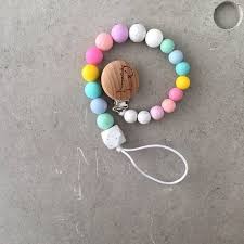 Attache Tetine Personnalise Perle Silicone Porte Sucette Clips Etsy Beaded Necklace Etsy Beaded