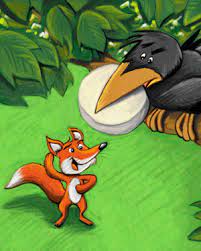 le corbeau et le renard fables poesies animation art illustration animation