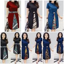 Dress pesta batik kombinasi brokat. 91 Gambar Baju Batik Natal Terbaru Paling Bagus Modelbaju Id